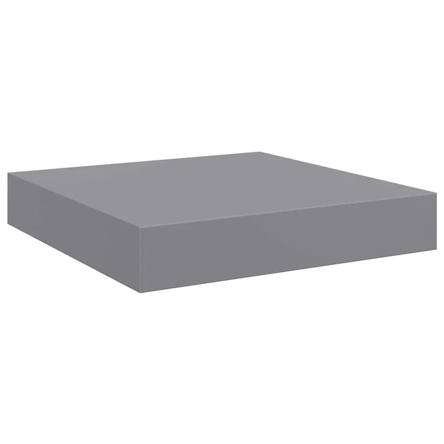 vidaXL Schweberegal Grau aus MDF und Metall B/T/H: 23 x 23,5 x 3,8 cm - Bild 2