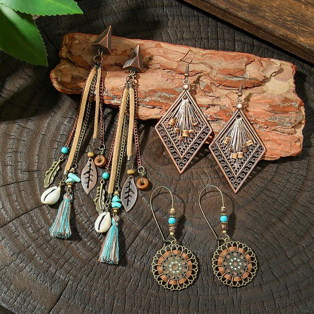 Lucky Star Jewelry Ohrringe, braun, Messing, Damen - Bild 1