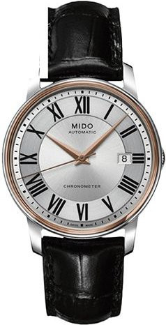Mido Armbanduhr Automatik, Edelstahl, Leder, Grau, Herren - Bild 1