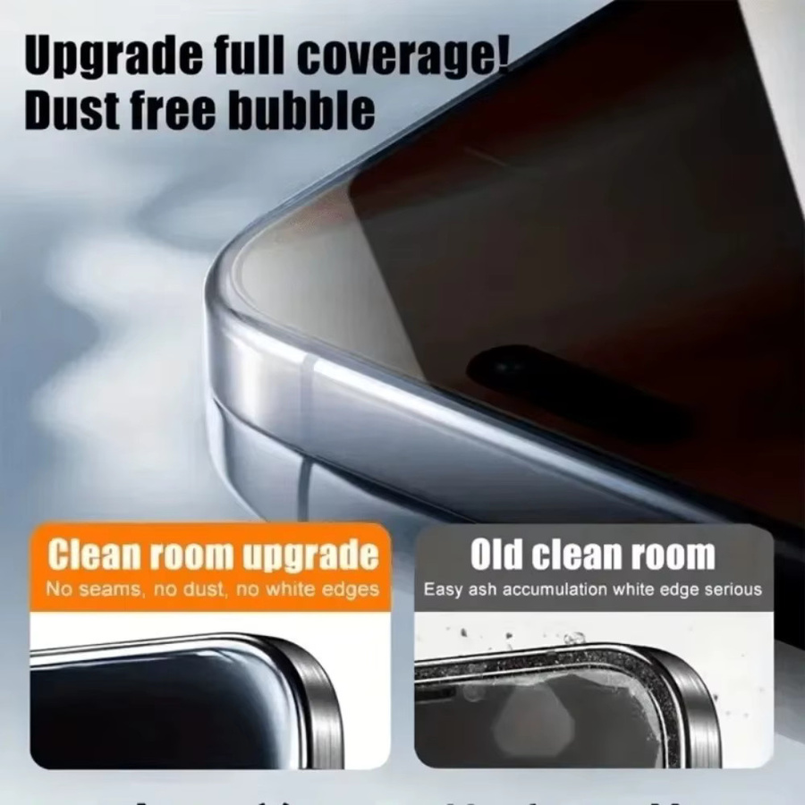 3-teiliges Sichtschutz Panzerglas Set für iPhone 11 bis iPhone 17 Pro Max Modelle - Bild 5