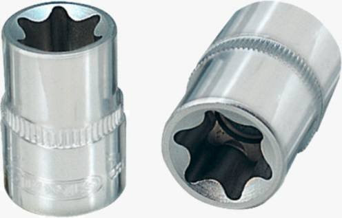 KS Tools CHROMEplus TX-E-Stecknuss E10, 1/4 Zoll, Silber - Bild 1