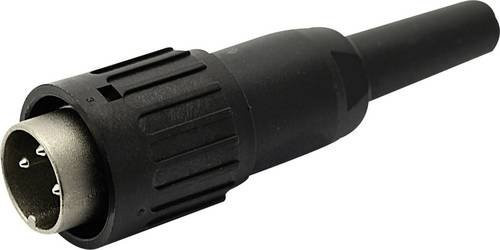 Amphenol T 3324 501 Rundstecker Stecker gerade, Serie C091, 4 Polzahl, Schwarz - Bild 1