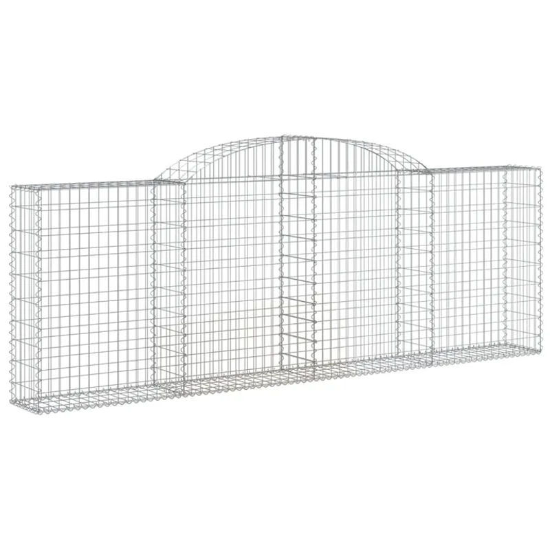 Vidaxl Gabionenkorbe aus verzinktem Eisen, 6er Set, B/H: 300 x 30 x 100/120 cm - Bild 2