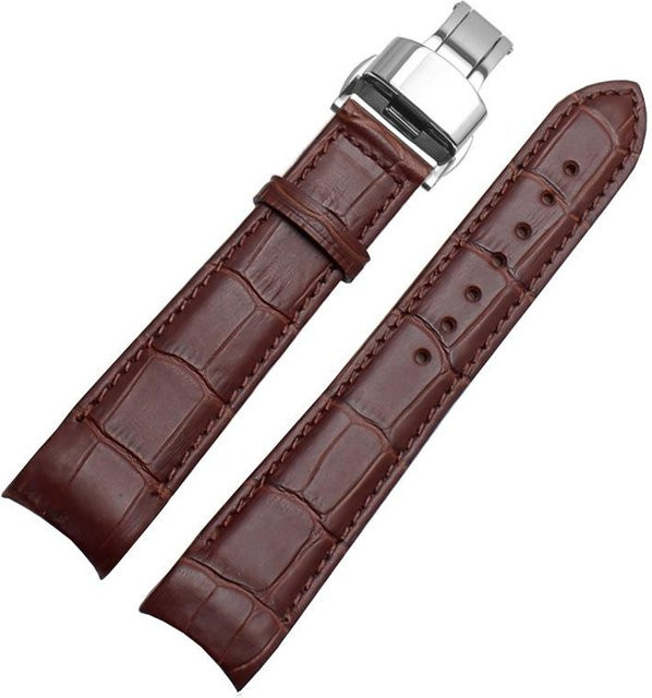 Freesh Uhrenarmband Leder, gebogenes Ende, Herren - Bild 1