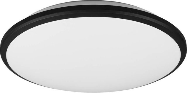 Reality LED-Deckenleuchte Limbus in Schwarz Matt aus Kunststoff, Durchmesser: 35 cm - Bild 1