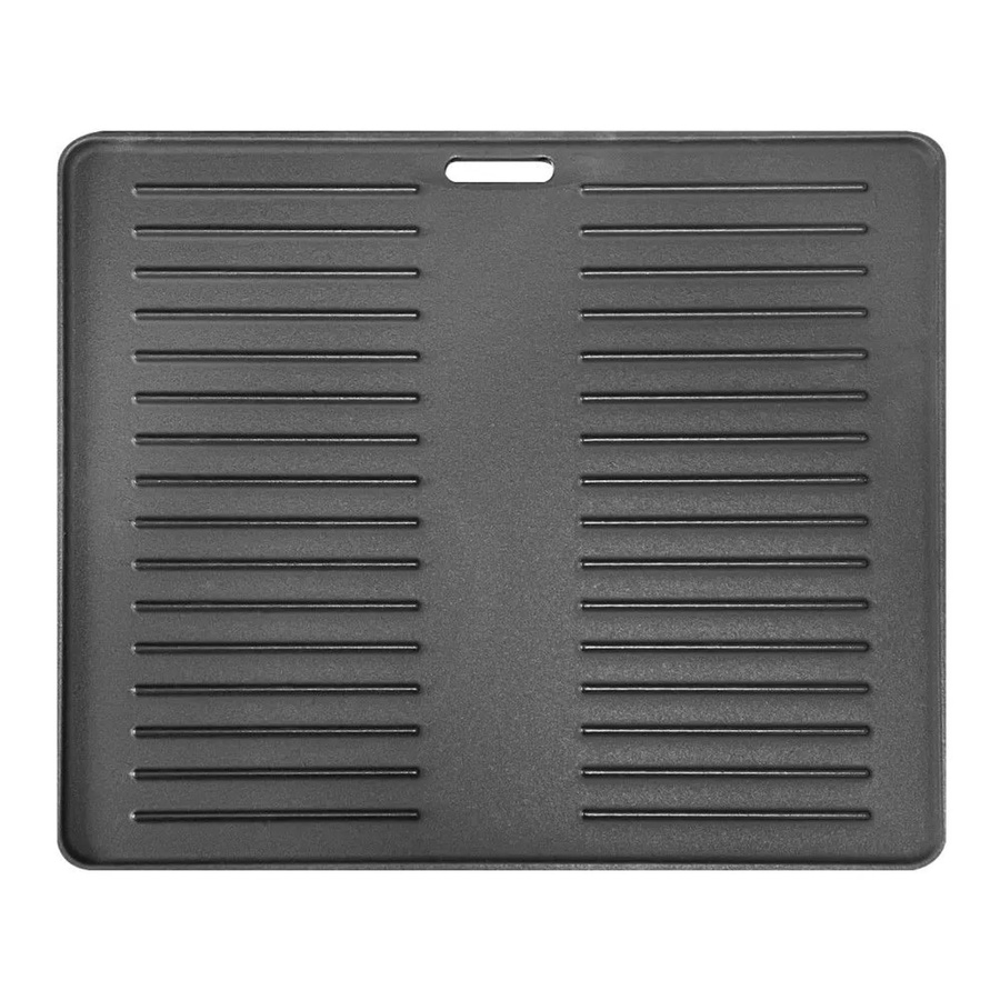 Taino Grillplatte Hero XXL Wendeplatte aus Gusseisen in Schwarz, B/T/H: 42,0 x 36,0 x 5,0 cm - Bild 2
