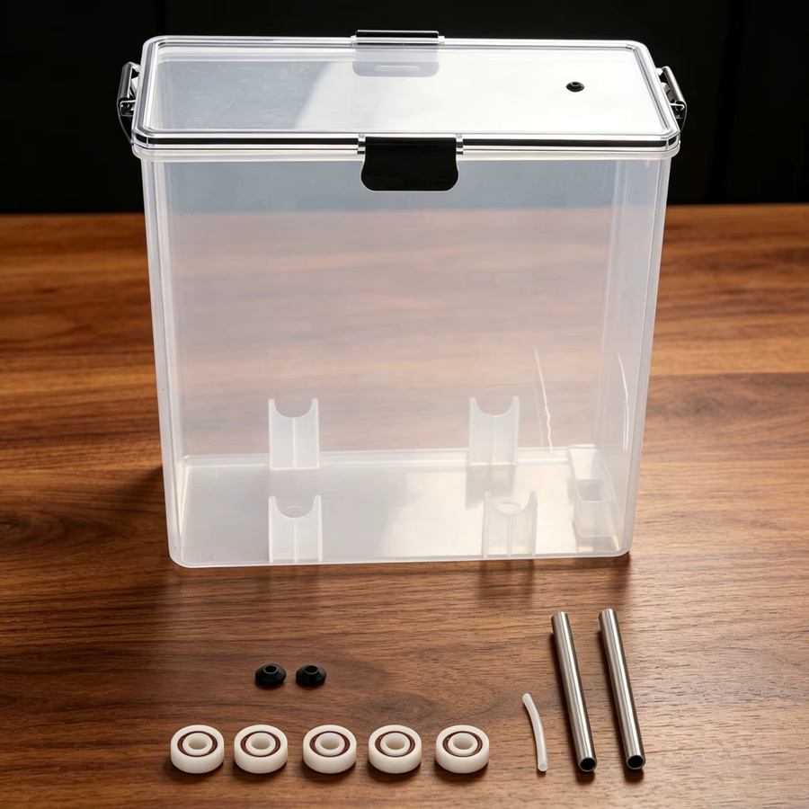 UniXYZ PLA-Filament-Trockenbox mit Rollentrockner für PETG, ABS und TPU, transparente Aufbewahrungsbox und Filamentspulenhalter - Bild 4