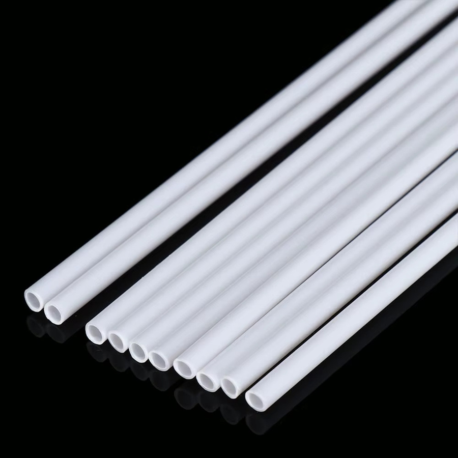 10 Stück Rundrohr Kunststoff Hohlrohr in Weiß für DIY Modellbau und Sandtisch, Durchmesser: 2 mm bis 10 mm - Bild 4