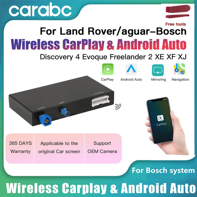 CARABC Wireless CarPlay und Android Auto Adapter in Schwarz passend für Land Rover und Jaguar Bosch Modelle - Bild 1