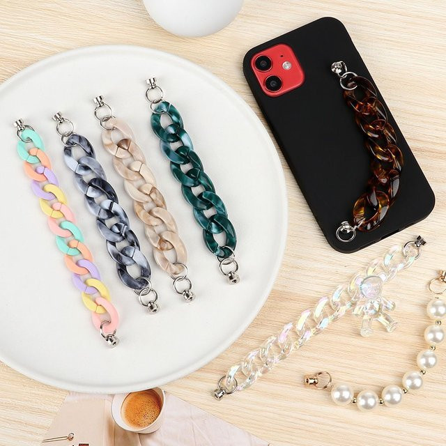 Handy-Anhänger Lanyard, Perlen, Unisex - Bild 1