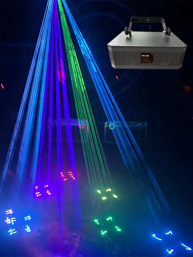 Ybeiyuan 2W RGB Animations-Projektor mit Bluetooth APP-Steuerung für DJ, Disco, Bar und Party - Bild 6