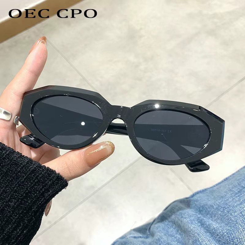 OEC CPO Sonnenbrille Cat Eye, Kunststoff, Braun, Damen - Bild 1