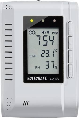 Voltcraft CO-100 Kohlendioxid-Messgerät mit Datenloggerfunktion in Weiß - Bild 1