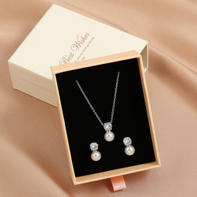 Zakol Schmuck-Set, Perle, Zirkonia, Damen - Bild 1