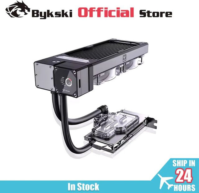 Granzon Wasserkühlung GZGPU-M240N AIO für RTX 3090/3080 GPU-Karten in Schwarz mit 240 mm Kühler und 120 mm Lüftern - Bild 1