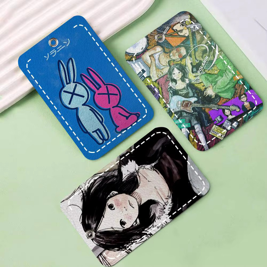 bilibili Schlüsselanhänger Leder, Kartenetui, Schlüsselring - Bild 3