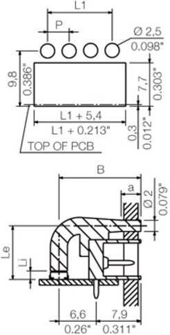 Weidmüller Leiterplattensteckverbinder SC 3.81 FLA 1.5/14.25 1979730000 aus Kunststoff, 50 Stück - Bild 1