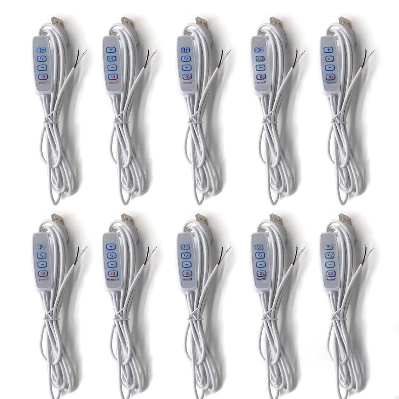 10 Stück JCD USB Dimmer-Controller 5V Schwarz mit 1,5m Kabel zur Steuerung von LED-Streifen und Lampen - Bild 5