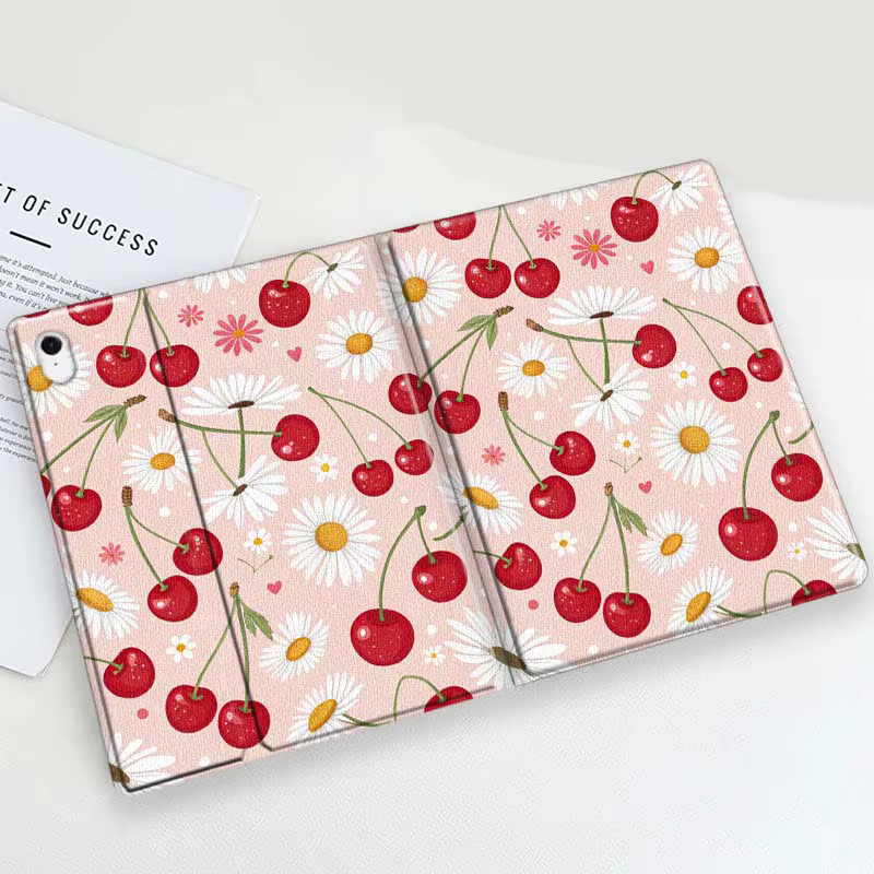 Artistic Beauty Cherry Tablet-Hülle für Samsung Galaxy Tab S11 S10 S9 S8 S7 S6 A11 A9 A8 A7 Lite FE Plus in weichem Material - Bild 2