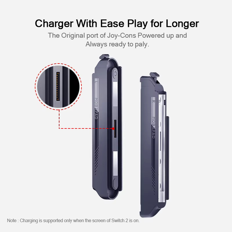 MOBAPAD C70 JoyCon-Adapter in Schwarz für bequemes Laden von Nintendo Switch JoyCon sowie M6 HD, M6S, S1 und S/HD-Controllern - Bild 3