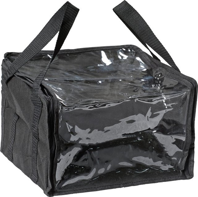 Genialo Zeitschriften-Organizer aus Kunststoff, transparent/schwarz, freistehend - Bild 1