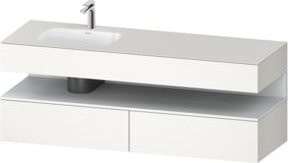 Duravit Einbauwaschtisch-Möbel-Set Qatego in Weiß, B/T/H: 160 x 50 x 60 cm - Bild 1