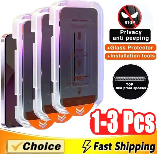 Privatsphäre Screen Protector für Xiaomi 13T Redmi Note 14 13 12 11 10 9 8 14C 10C Poco F6 X6 X5 M6 Pro transparent - Bild 1