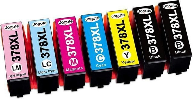 Epson 378XL Ersatz-Tintenpatronen Set mit 7 Patronen für Expression Photo XP-8000 XP-8500 XP-8505 XP-8600 - Bild 1