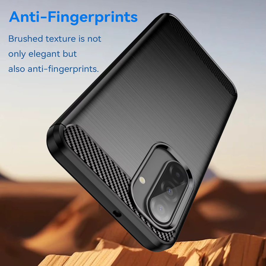 Samsung Handyhülle aus weichem TPU Silikon im Carbon-Design für A17 A07 A56 A55 A54 A36 A35 A34 A26 A25 A24 A16 A15 A06 in Schwarz - Bild 2