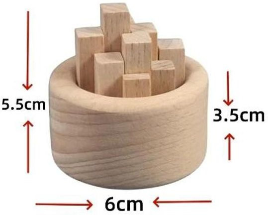 SZwatch Holz-Aromatherapie-Raumduft-Diffuser mit Duftstäbchen und ätherischen Ölen in Beige - Bild 1
