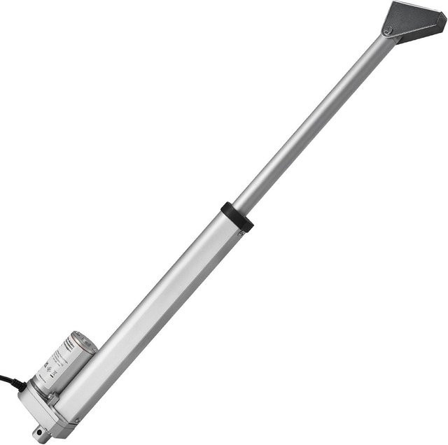 Buying Solutions MB Linearantrieb 12V mit 250mm Hub und 1000N Kraft, Silber, IP54 Schutz und Montagehalterung - Bild 1