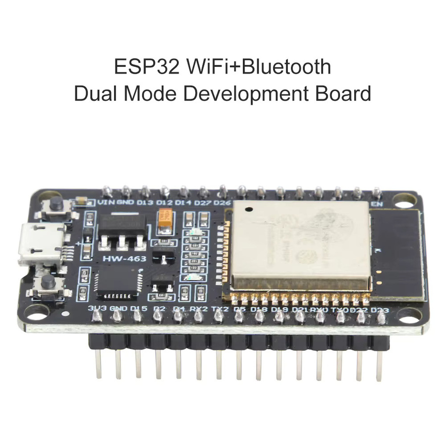 ALLOET 10er Set ESP32 Entwicklungsboard ESP-32S Dual-Core Wireless-Modul mit WiFi und Bluetooth in Schwarz - Bild 2