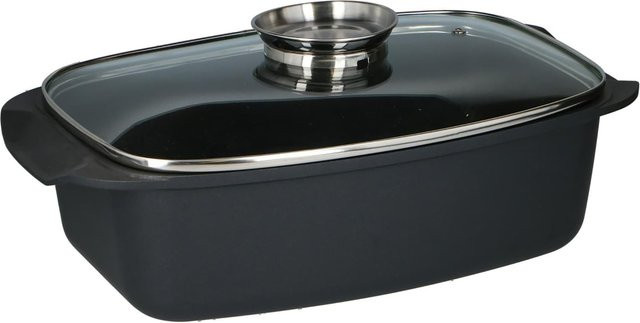 neuetischkultur Aromabräter mit Glasdeckel, Schwarz, 5,5 l - Bild 1