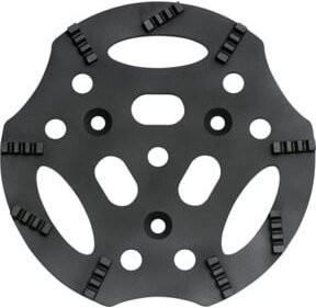 Roll PKD-Schleifscheibe CR9 für Beton, Durchmesser: 300 mm, Schwarz - Bild 1