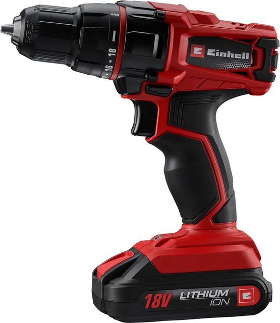 Einhell Akkuschrauber rot mit 18V Power X-Change Technologie - Bild 1