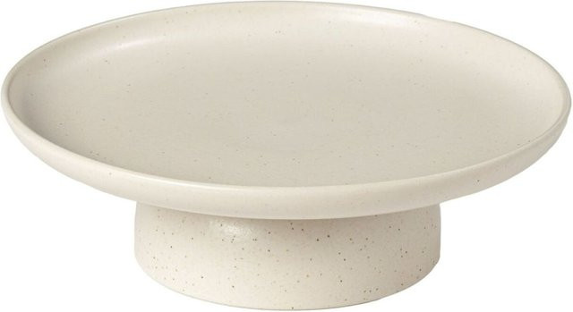 Costa Nova Fußteller Pacifica aus Keramik, beige, rund, 3er Pack, Ø: 26,8 cm, Höhe: 8,9 cm - Bild 1