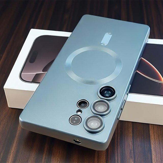 Magnetische TPU Handyhülle für Samsung Galaxy S26 S24 S23 Ultra Plus in Blau - Bild 1