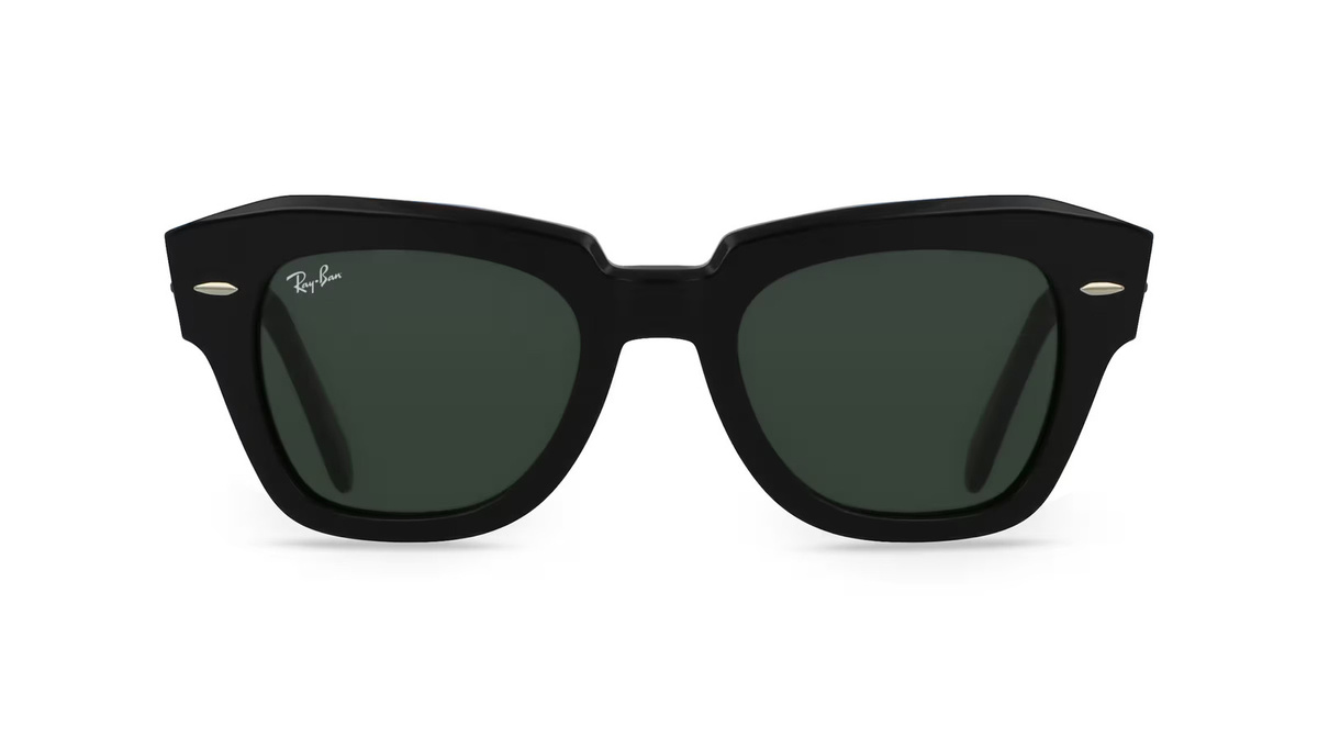 Ray-Ban RB 2186 Sonnenbrille, Vollrand, quadratisch, Acetat, Unisex, schwarz - Bild 1