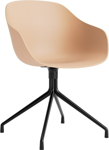 HAY About A Chair AAC 220 mit Armlehnen in Orange und Aluminiumgestell - Bild 1