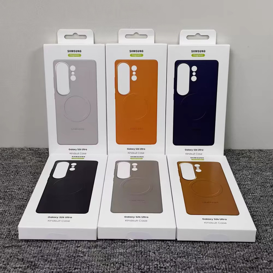 Samsung Galaxy S26 Ultra Magnetische Premium Kunstleder Hülle für MagSafe in Braun - Bild 3