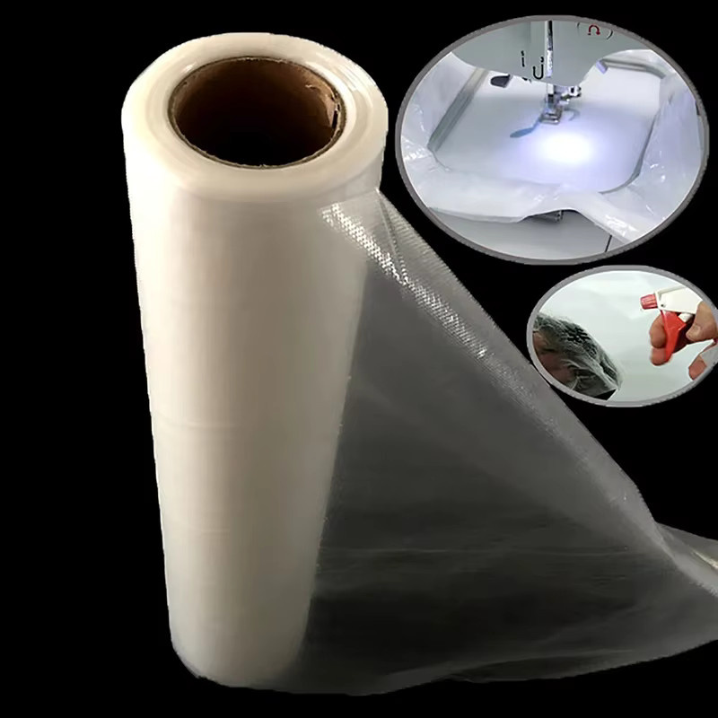 Wasserlöslicher Maschinenstickerei-Stabilisator Topping-Film in Transparent, Rolle mit Breite: 30 cm und Länge: 9,14 m - Bild 5