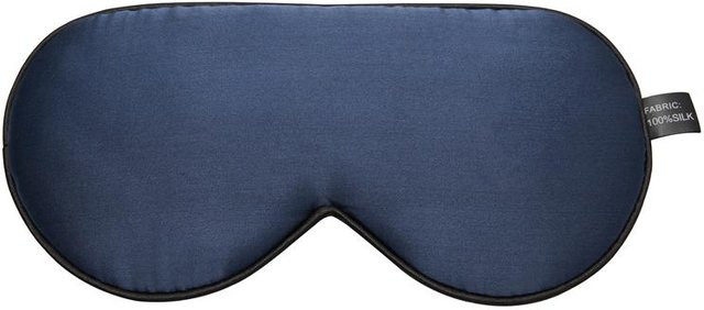 Maulbeerseide Schlafmaske, dunkelblau, Damen und Herren - Bild 1