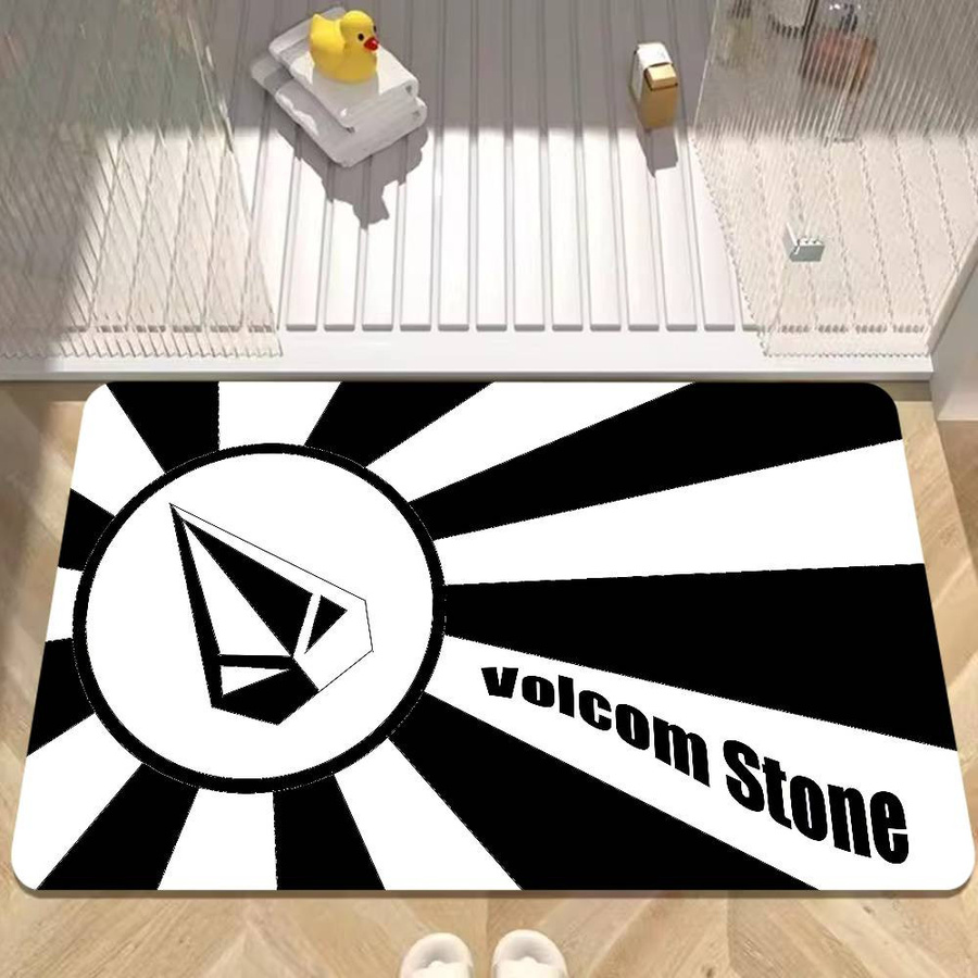 Volcoms Rutschfeste Logo Raummatte in Schwarz, B/L: 100 x 150 cm - Bild 2