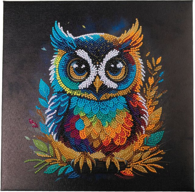 Craft Buddy Crystal Art Kit Owl Diamond Painting ab 8 Jahren - Bild 1