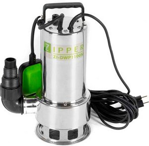 Zipper Schmutzwasser-Tauchpumpe ZI-DWP1100N in Grün und Silber - Bild 3