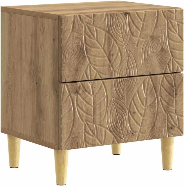 vidaXL Nachttisch Artisan-Eiche in Braun aus Holzwerkstoff, B/T/H: 43 x 34,5 x 48 cm - Bild 1