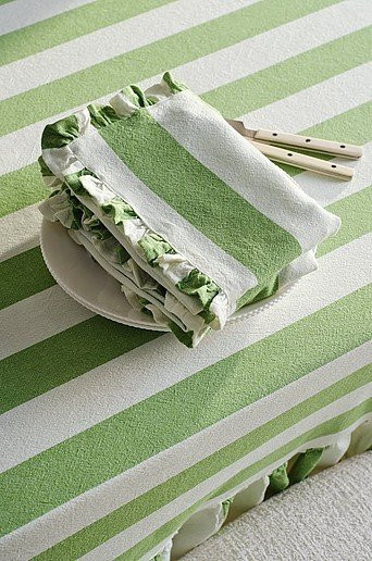 Jotex Serviette ISLA 2er-Pack grün aus Baumwolle B/B: 45 x 45 cm - Bild 1