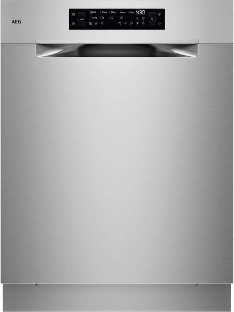 AEG Unterbau-Geschirrspüler GU7200A1SFM in Silber mit Aquastop und Edelstahl-Innenraum, Breite: 60 cm - Bild 1