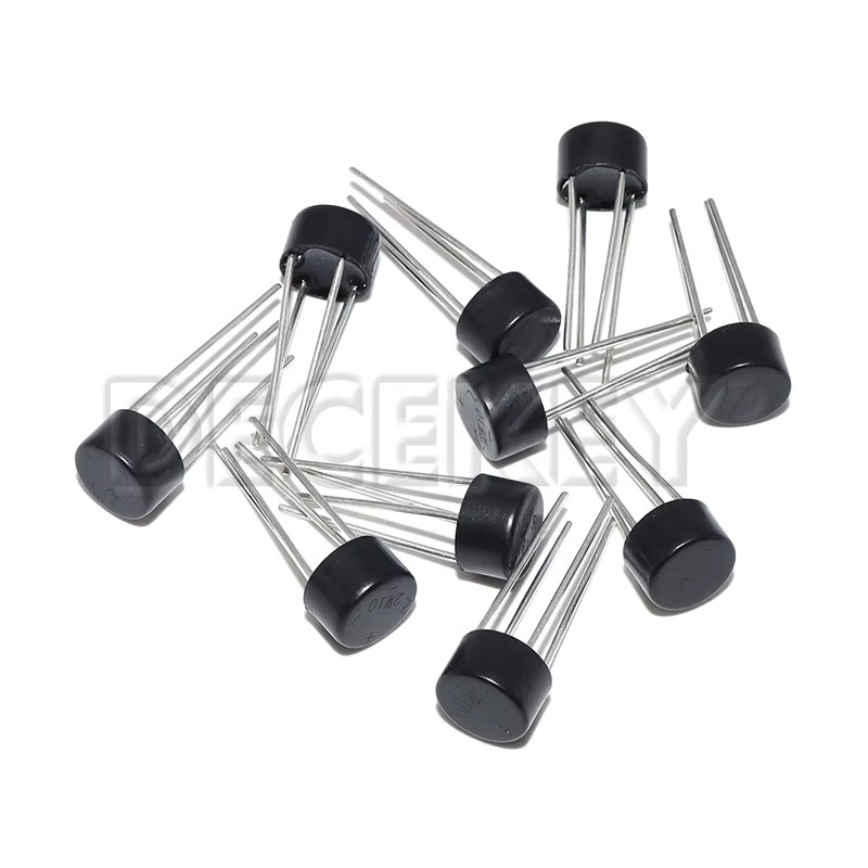 DECEKEY 10 Stück 2W10 Diodenbrückengleichrichter 2A 1000V in Schwarz - Bild 2