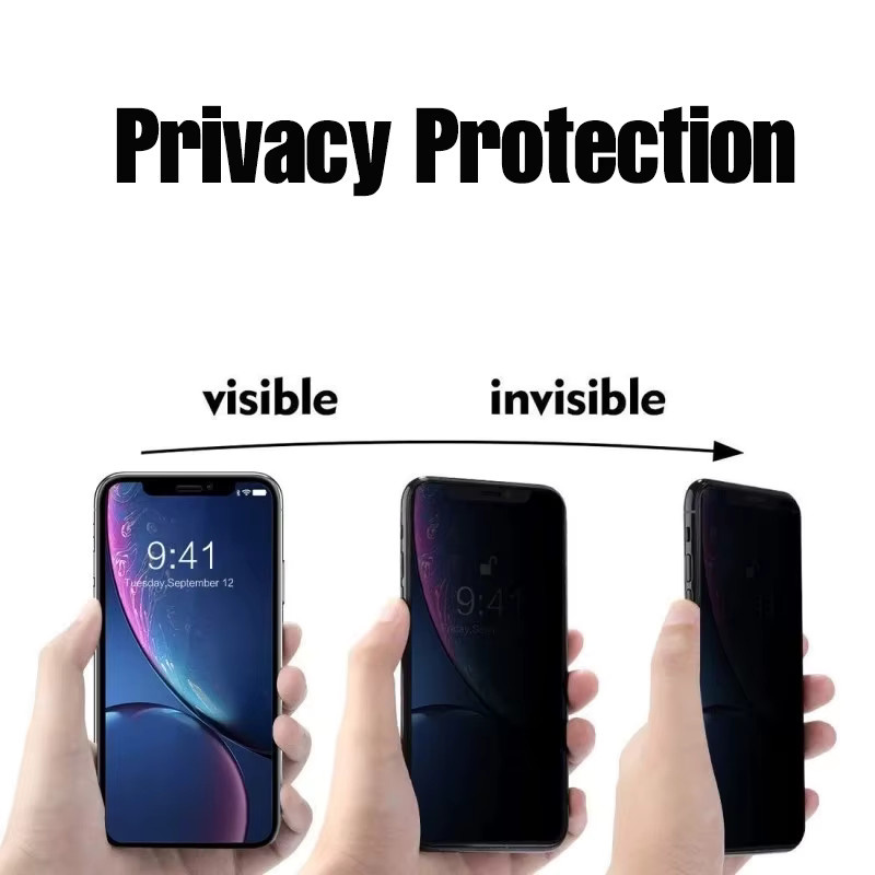 3er-Pack Anti-Spionage Hydrogel-Displayschutzfolie für Apple iPhone 17 16 15 14 13 12 11 Pro Max in Transparent - Bild 2